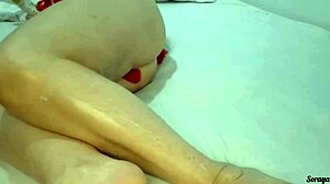 Emotional Busty Milf Teases In Lingerie And Oiled Skirt For Taboo Homemade Striptease