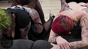 Trans Turns Cuckold Through Femdom Pegging Action