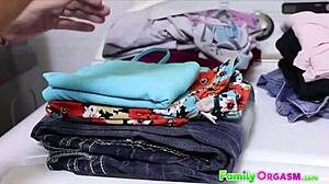 I watched young 18+ stepsister get fucked and licked by stepbro in taboo orgasm