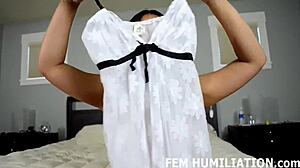 Dominant Woman Seeks Sissy Boy Companion in Panties Lingerie Femdom BDSM POV Scene