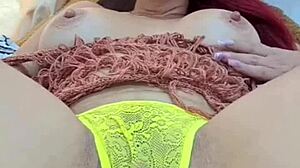 Redhead Colombian Beauty Hints at Intense Solo Fingering Leading to Hot Snapchat Squirting Orgasm