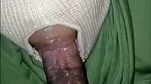 Uh, super sloppy deepthroat blowjob from this masked girl, gagging on big cock til cumshot.