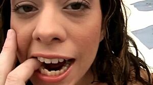 Hey, can you believe this young girl's perfect natural tits?