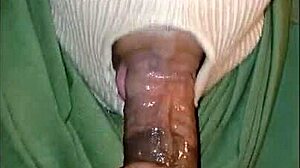 Uh, super sloppy deepthroat blowjob from this masked girl, gagging on big cock til cumshot.