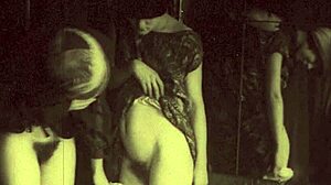 Heartfelt Vintage Lesbians Dive into Passionate Pussy Licking in Antique Scene