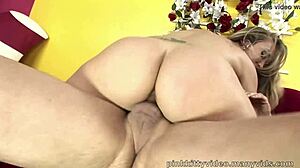 Jamie Elle contrasts assfucking with swallowing cum in full hd doggystyle and riding action