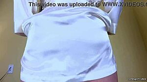 Arielle Lane Strips Black Lingerie and Teases Pussy Lips in HD Solo