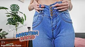 oh man what a thrill to unload on those tight jeans with her puffy big ass