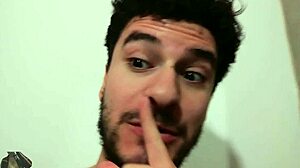 Skinny Amateur Strokes Huge Monster Cock with Homemade Fleshlight at Work