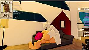 oh man i was fuckin this nasty human chick in my yatch on roblox condo rp with her big tits bouncin