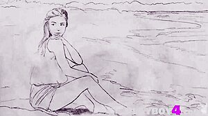 sexy milf lilii poses outdoor naked with intriguing stunning body reveal