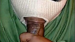 Uh, super sloppy deepthroat blowjob from this masked girl, gagging on big cock til cumshot.