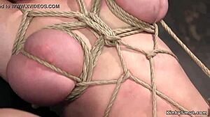 How does this huge tits milf slave handle anal fucking?