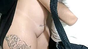 Damn she snuck anal sex with the bartender hidden in the pantry licking asshole and creampie finish 😲🍑