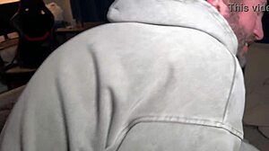 at the house party i grabbed my friend's busty girlfriend for deepthroat blowjob then fucked her pussy rough until she squirted everywhere