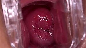 Shaved wet pussy of horny amateur slut squirting in big ass homemade action