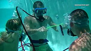 cum everywhere in pool from cruz blowjobs