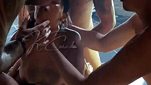 PUTARIA Гангбанг с 7 мужиками, дали хорошо во второй части