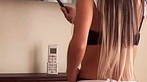 good maids clean floors but great ones like candie cross kneel for sloppy polish cock sucking as submissive roleplay