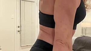 I flex muscles for fans who enjoy it