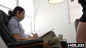 Jane wilde begs her boss to stuff her asshole