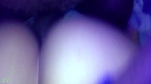 she takes big black cock up the ass in intense anal action with monster cock pounding her tight hole hard.