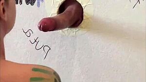 Found Gloryhole with Big Cock Deepthroat Leading to Cum in Mouth