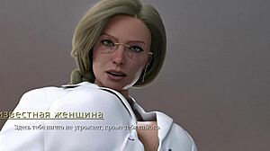 Complete gameplay walkthrough for with eyes closed part 1 featuring blonde milf masturbating in 3d cartoon office