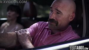 Suspicious Stepfather Fucks His Stepsons Big Ass Teen 18+ Gf Outdoors With Hardcore Doggystyle And Handjob