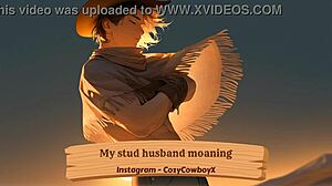 Moaning softly while deep inside your warm embrace