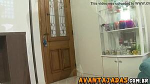 Travesti gostosa comeu o cu do seu vizinho lia dotada in a steamy shemale encounter with big tits and ass licking.