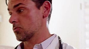 teen gia dibella says my toy is stuck in my pussy so stepdad and doctor do 3-way