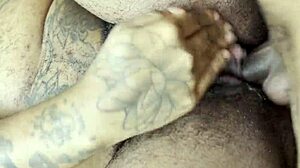 the basketball player hooks up with the crossdressing guy, pounding him hard with that big black cock