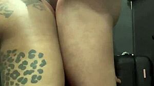 She craved a big fat dick, starting with wet deepthroat and sloppy sucking before bending over for intense doggystyle pounding in homemade ebony action.