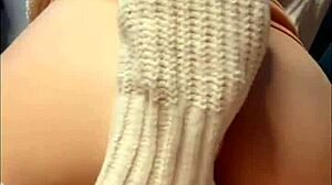 Fucking my ass doggystyle with dildo till orgasm hits.