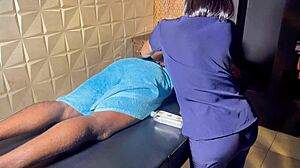 That regular massage turned into such a happy ending with my sexy brunette Latina