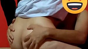 Colegiala Video Casero Montando a Maestro de Clases Con Su Uniforme Rompiendo El Culito