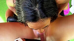 This horny milf latina woman with fit body and big tits got a happy ending massage.