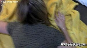 this cute little 18+ fuck doll of a wife gets facial cumshot and dirty talk in homemade action