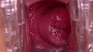 Shaved wet pussy of horny amateur slut squirting in big ass homemade action