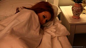 Brunette lesbians Sovereign Syre and Natasha Malkova lick pussies with fingering to orgasm