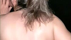 slut milf gets facial cumshot in gloryhole orgy with bondage and maledom humiliation