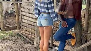 BBC Caseiro Fucks Married Hotwife Patroa At Fazenda With Gato Preto In Orgy Creampie And Cuckold Humiliation