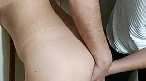 Damn she snuck anal sex with the bartender hidden in the pantry licking asshole and creampie finish 😲🍑