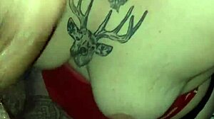 latina girlfriend gives sloppy deepthroat suck with cum swallow handjob action