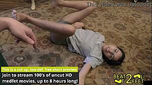 aria nicole feels relaxed during foot massage from doctor tampa on beat2feetcom