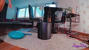 my big butt milf rides cowgirl and squirts all over in homemade video