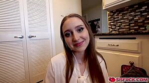 laney grey, i gotta make it up to my stepbro brad newman with titty fuck and handjob