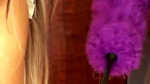 good maids clean floors but great ones like candie cross kneel for sloppy polish cock sucking as submissive roleplay