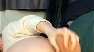 Fucking my ass doggystyle with dildo till orgasm hits.